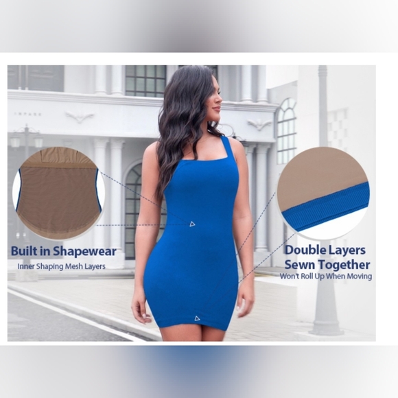 NWT Built In Shapewear Mini Dress XXL - Picture 5 of 9